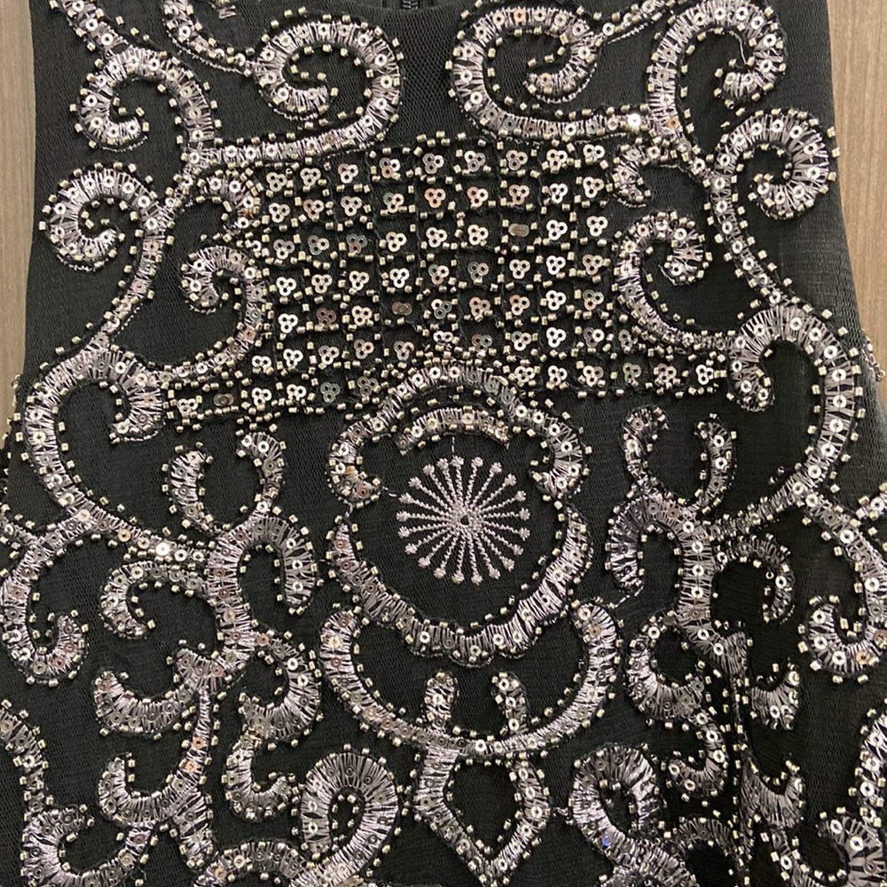 Verty Black Sequin/Beaded Dress. View 3